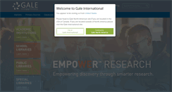 Desktop Screenshot of gale.cengage.co.uk