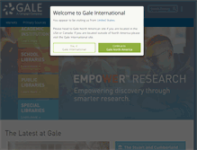 Tablet Screenshot of gale.cengage.co.uk