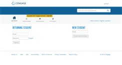 Desktop Screenshot of login.cengage.com