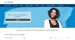 Desktop Screenshot of news.cengage.com