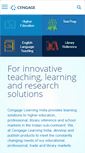Mobile Screenshot of cengage.co.in